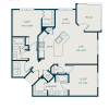 Floor plan: Denton B3