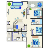 Floor plan: 3X2 Classic