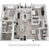 Floor plan: 2BR 2BA (1308 SF)