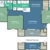 Floor plan: Birkdale with Sunroom