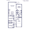 Floor plan: 3 br/2ba