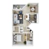 Floor plan: 1x1A