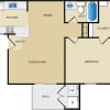 Floor plan: 1x1 - 625 sf - A2-C