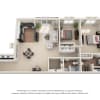 Floor plan: 2-Bedroom 2-Bathroom | 1,352 sqft