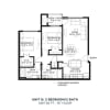 Floor plan: Two Bedroom - D