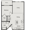 Floor plan: 1B