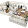 Floor plan: 2 BR Vue Overlook