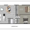 Floor plan: 2 Bedroom C