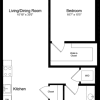Floor plan: 1 Bedroom G