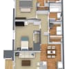 Floor plan: 2 Bedroom 2 Bath