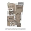 Floor plan: 2 BR TYPE C