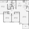Floor plan: Three Bedroom Renovated