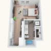 Floor plan: S1 504sf 0/1