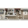 Floor plan: End Unit Layout