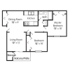 Floor plan: Two Bedroom Apartment