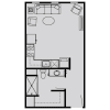 Floor plan: Studio