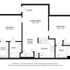 Floor plan: Two Bedroom
