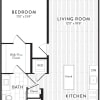 Floor plan: A3  - 1 Bed_1 Bath