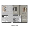 Floor plan: 2 Bedroom B