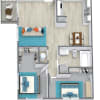 Floor plan: 2x1