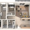 Floor plan: Two Bedroom, Two Bath