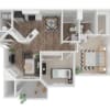 Floor plan: 2x2 Classic