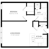 Floor plan: Plan 8 1x1