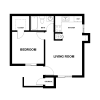 Floor plan: 1 Bedroom