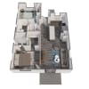 Floor plan: 2X2 Small— Private Backyard + Doggy Door!