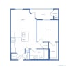 Floor plan: 1x1 A1