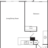 Floor plan: 1 Bedroom A