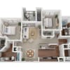 Floor plan: Two Bedroom B2B