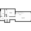 Floor plan: 1 Bed - 1 Bath | aj3 - Judd