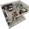 Floor plan: 1 BR Grand Overlook
