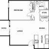 Floor plan: 1x1