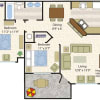 Floor plan: 2X1 Classic
