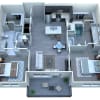 Floor plan: B2 2x2