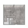 Floor plan: 1 Bedroom 1 Bath