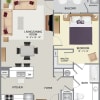 Floor plan: 1H