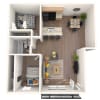 Floor plan: Two Bedroom Renovated