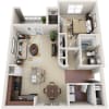 Floor plan: 1 Bed 1 Bath