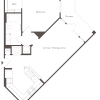 Floor plan: HG - 1BR 1BA (711 SF)
