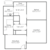 Floor plan: 1 Bed 1 Bath | C