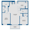 Floor plan: Unit B