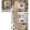 Floor plan: 1 Bed/1 Bath Den-A1D