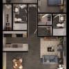 Floor plan: Sausalito 2x2