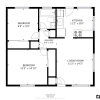 Floor plan: 2 Beds and 1 Bath