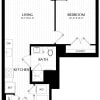 Floor plan: 1 Bed/1 Bath-A9M2