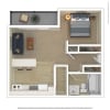 Floor plan: Studio 480