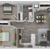 Floor plan: 2 BR
